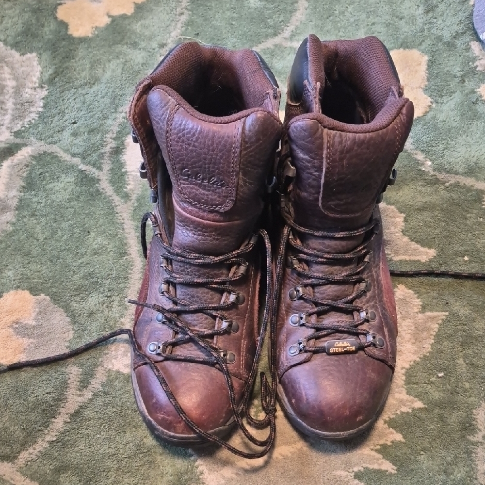 Cabela's Brown Men's Steel-Toe Boots